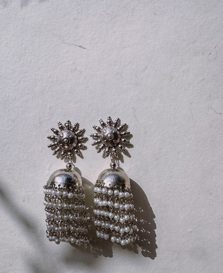 Pearl Drop Jhumkas