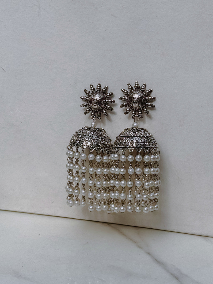 Pearl Drop Jhumkas
